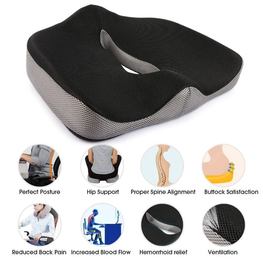 Ergonomic Tailbone Cushion – Coccyx & Back Comfort