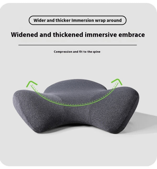 Waist Support Splicing Office Memory Foam Chair Cushion