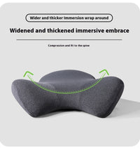Waist Support Splicing Office Memory Foam Chair Cushion