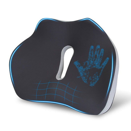 Memory Foam Seat Cushion – Sciatica & Pain Relief, Washable Cover