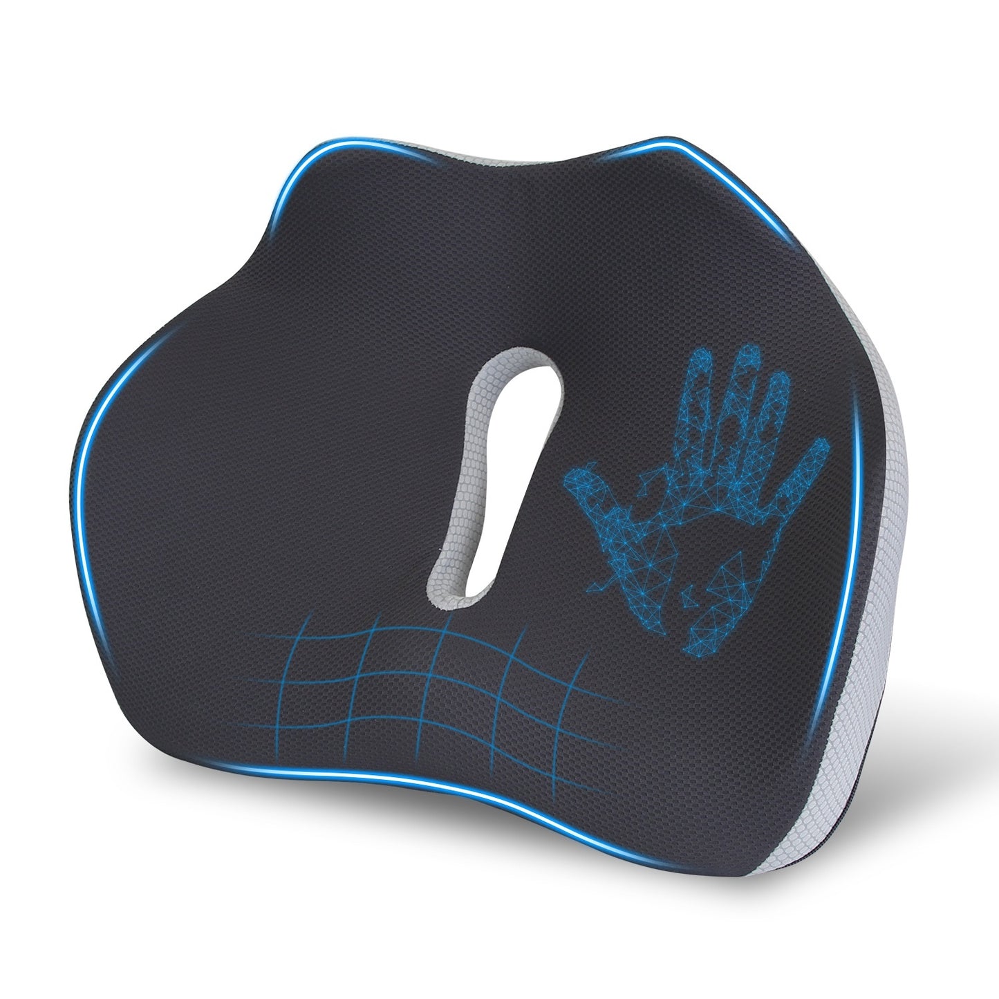 Memory Foam Seat Cushion – Sciatica & Pain Relief, Washable Cover